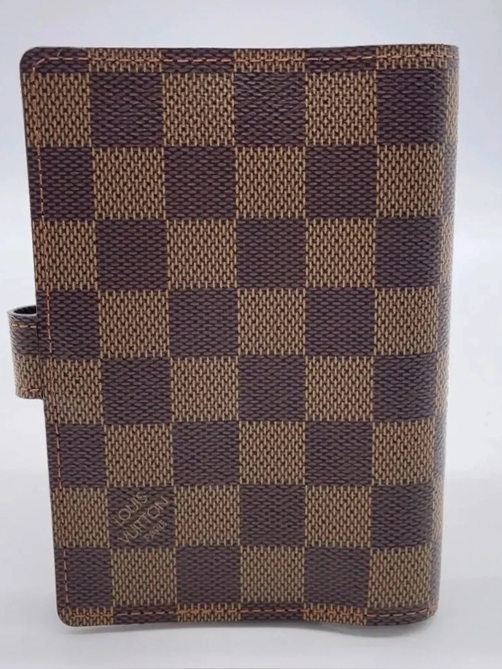 Auth Louis Vuitton Damier Ebene Agenda PM Notebook